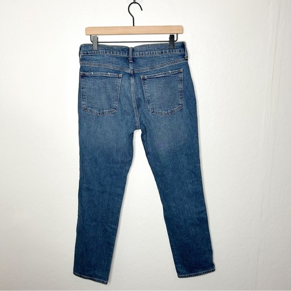 GAP‎ Denim Distressed Girlfriend Straight Leg Jeans 28 - Picture 8 of 8